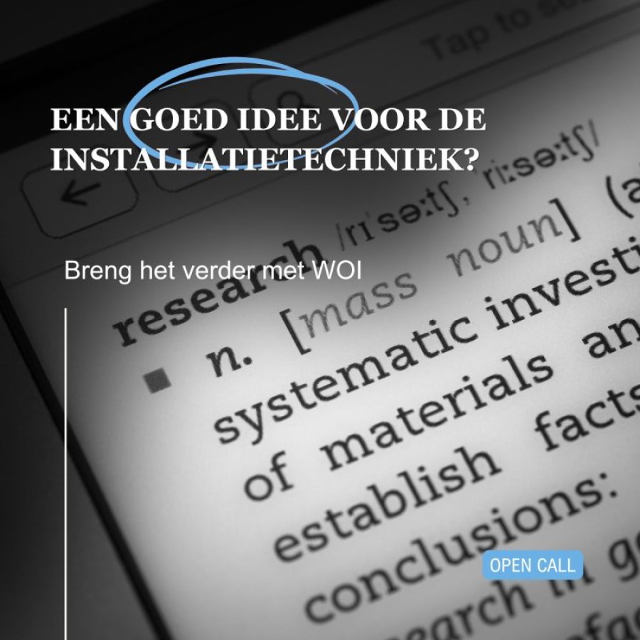 Een goed idee voor de installatiesector?
